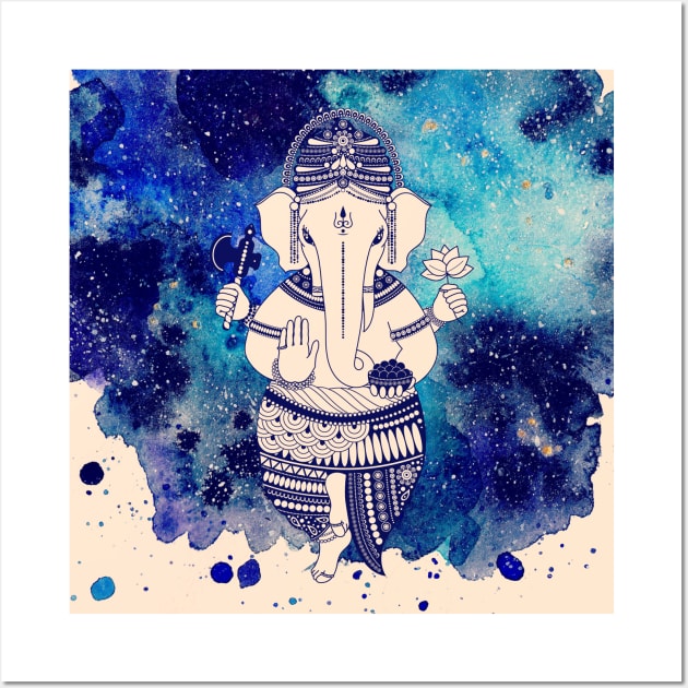 Shri Ganesha Wall Art by MarinaDemidova